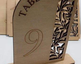 Plywood table numbers, 3D laser acrylic numbers, wedding decoration, event mangement, office projects, conference room