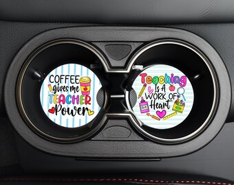 Teacher Car Coasters - soft flexible