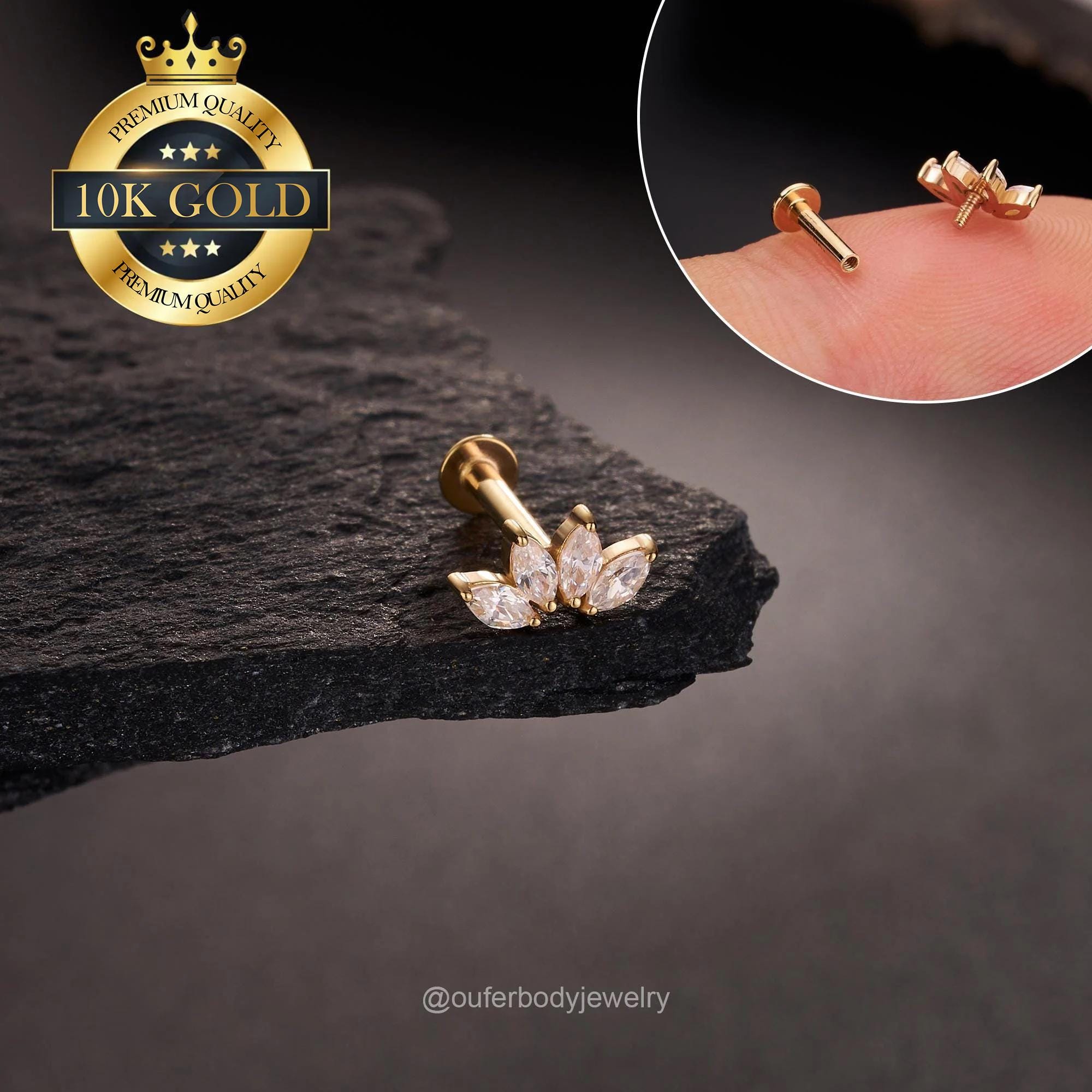 Buy 10k Gold Earrings Men Online In India India