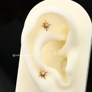 Tiny Geometric Hexagram Earrings Small Star Stud Earrings 10pcs-S107