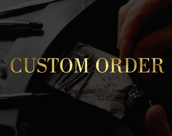 Custom Order-Solid Gold Jewelry/Customized Jewelry/Personalized Gifts/Custom Made Jewelry-Consult Customer Service Before Placing an Order