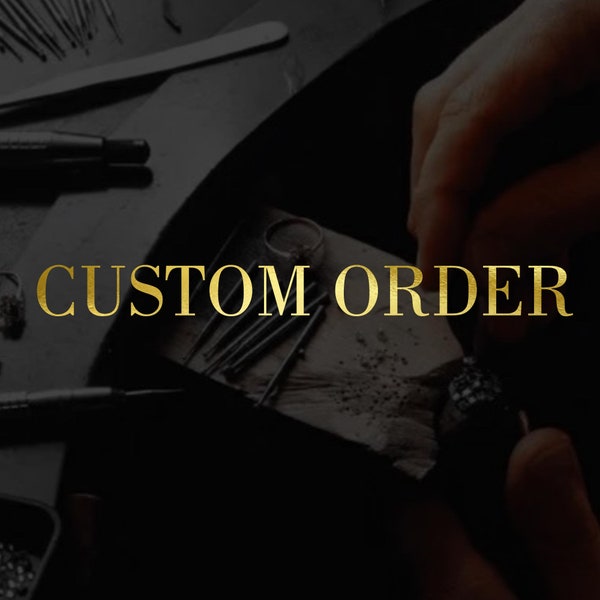 Custom Order-Solid Gold Jewelry/Customized Jewelry/Personalized Gifts/Custom Made Jewelry-Consult Customer Service Before Placing an Order