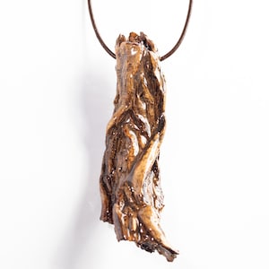 The Warlocks Root, Gift For Nature Lovers, Unisex Gift For Fashion Goers, Wood Coated In Resin, One Of A Kind Found Nature Pendant
