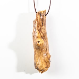 Breaching Hollows Necklace, Gift For Nature Lovers, Natural Found Wood Coated In Epoxy Resin, One Of A Kind Carved Nature Pendant
