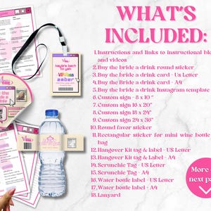 Y2k Bachelorette Party Bundle: Editable Canva Templates (Digital Download)