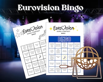 Eurovision Song Content Bingo Cards | Eurovision Watch Party Game | Eurovision Drinking Game