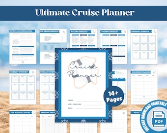 Printable Cruise Planner: Vacation Organizer & Itinerary (PDF Download)