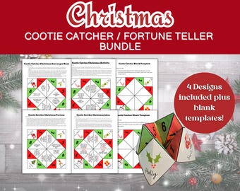 Chiacchierone, chiacchierone a tema natalizio - Barzellette, caccia al tesoro, attività, fortune - 4 attività per bambini DOWNLOAD IMMEDIATO
