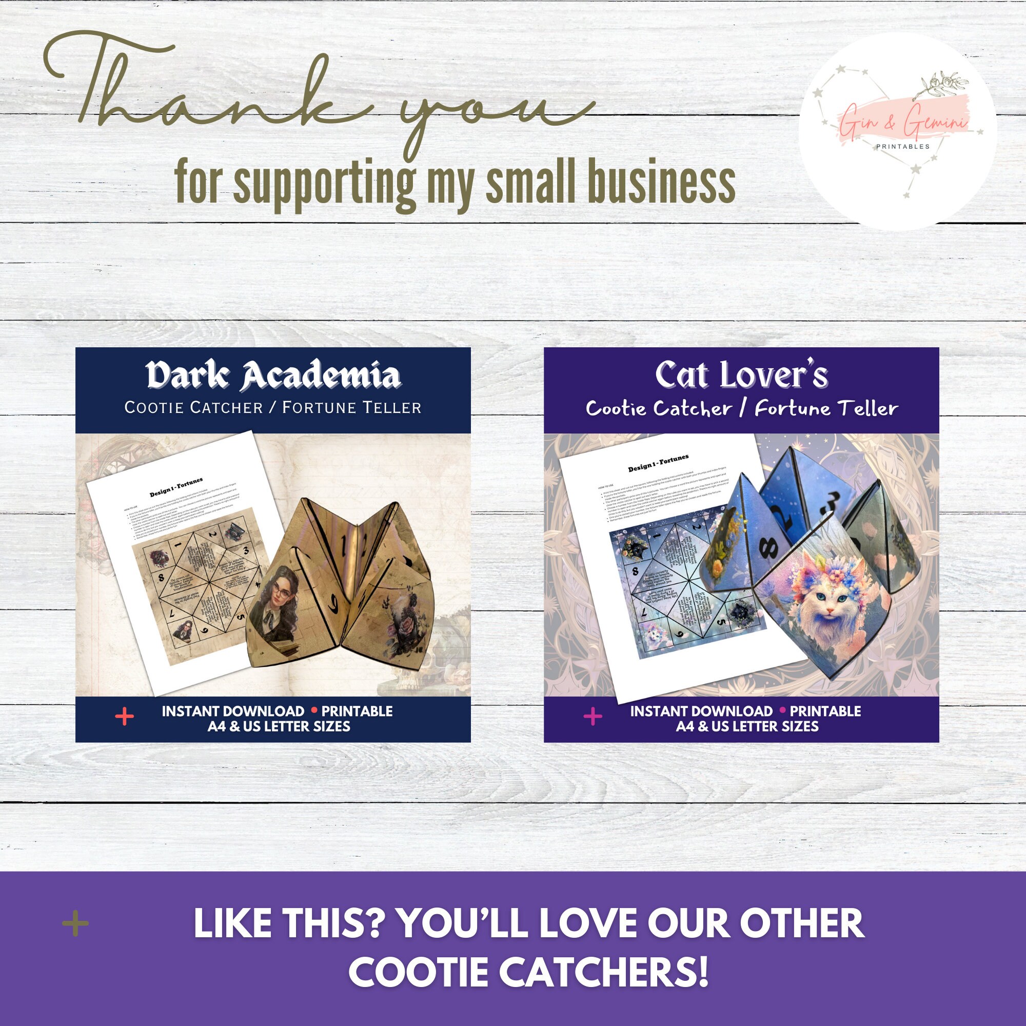 Cootie Catcher Fortune Teller Chatterbox Fairy Magic Fairycore Last ...