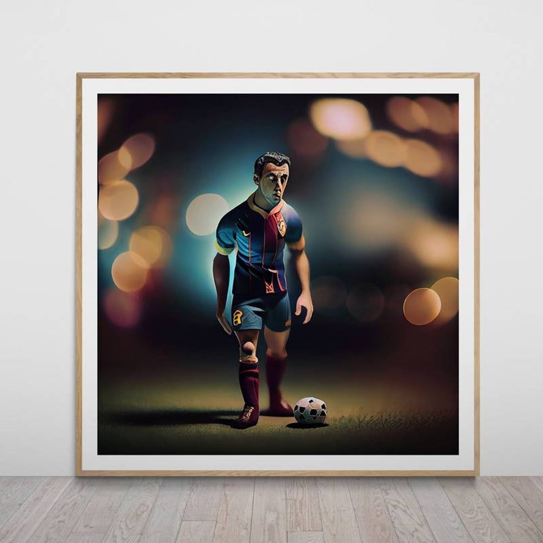 Super Cute Sergio Busquets Printable Wall Art Drawn Etsy