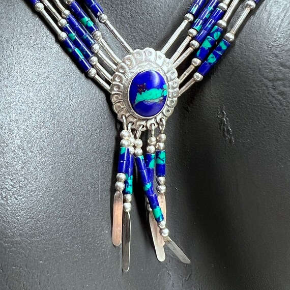 Beautiful Southwest Liquid Sterling Silver Azurite 5 … Gem