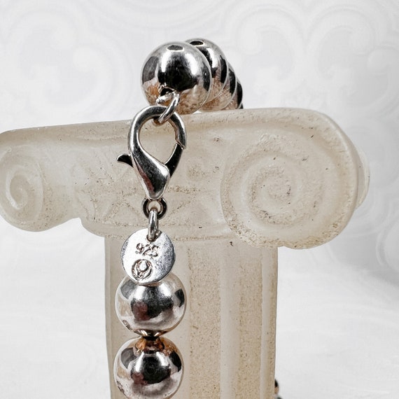 Vintage Large Bead Beaded Necklace - Rose Gold Gu… - image 10