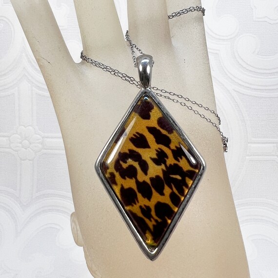 Encased Real Butterfly Wing Sterling Silver Penda… - image 6