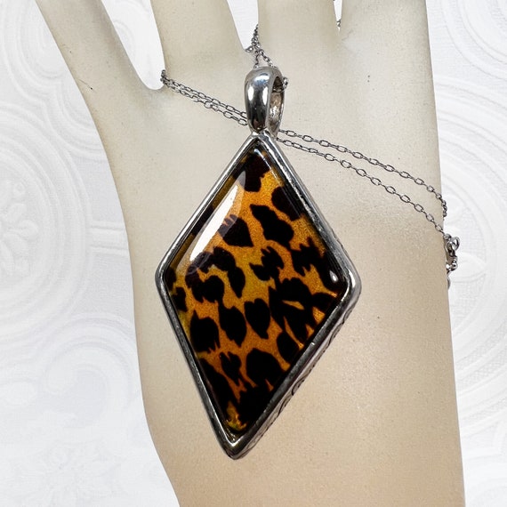 Encased Real Butterfly Wing Sterling Silver Penda… - image 7