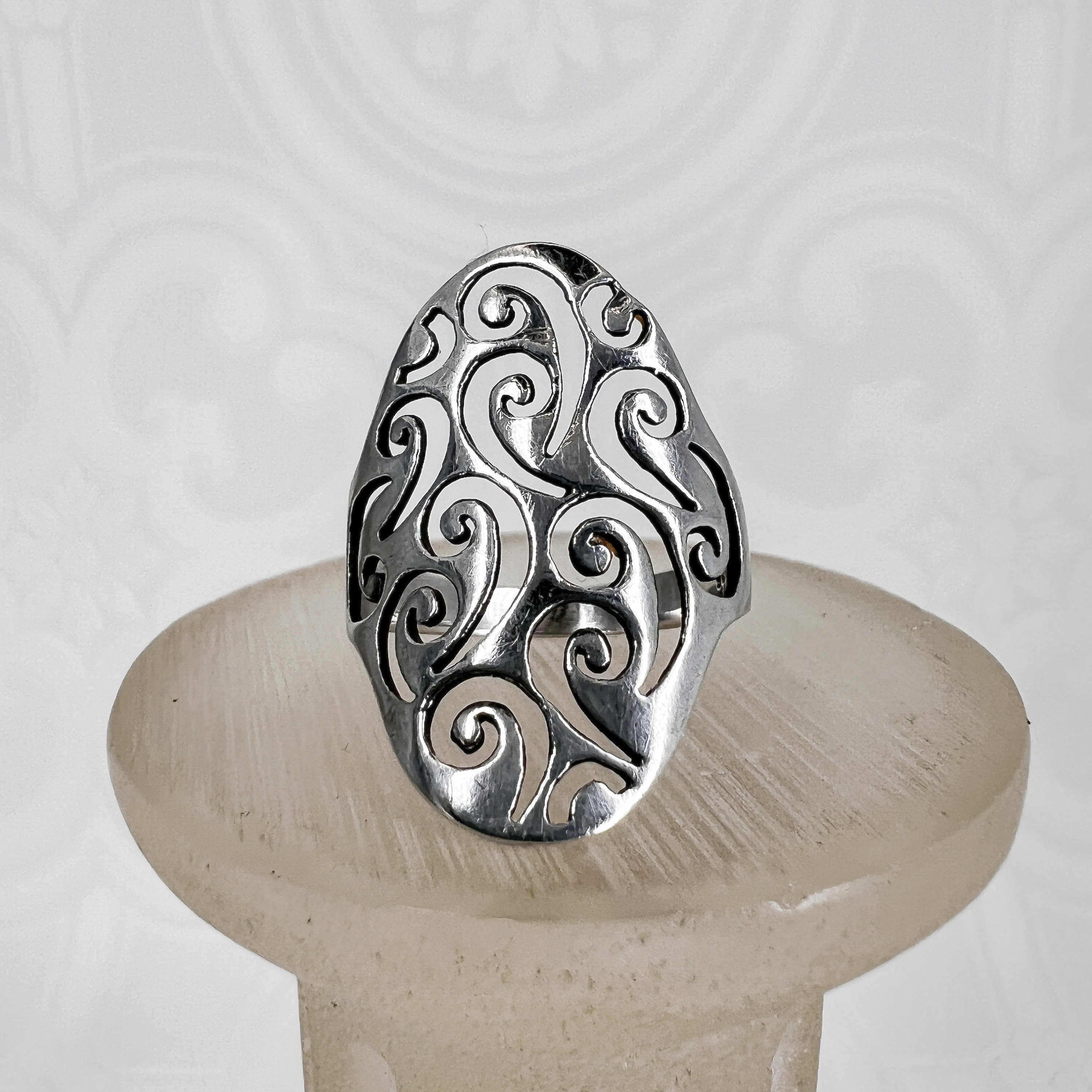 Cuteshop zx194 Genuine Women's 925 Sterling Silver Ring Oval