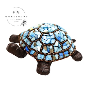 Sea Turtle, Craft Kit, Garden Décor, cast iron, Personalized DIY Kit, Mosaic Kit, diy gift