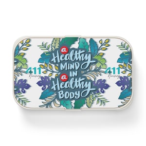 Caja de almuerzo Bento para comidas frescas / Almacenamiento de alimentos elegante y funcional / Sin BPA con cubiertos incluidos / Regalos de enfermera registrada / Regalo de posgrado de la escuela de enfermería