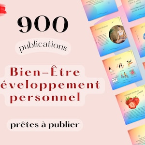 Publications bien-être, post francais, Développement personnel, santé, bien être, pleine conscience, spiritualité.
