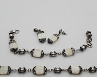 Brighton Mother of Pearl Set (Necklace, bracelet, and earrings)