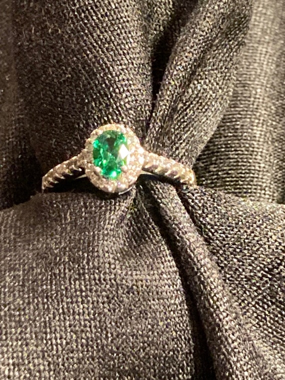 Green Stone and Diamonds