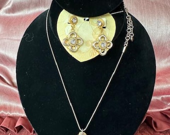Brighton Set Sava Necklace (16-18"), Matching Bracelet (7.5"), and Earrings