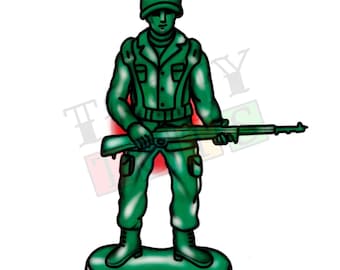 Toy Soldier Temporary Tattoo