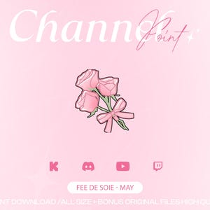 ROSES BOUQUET cute Channel Points for Twitch/Kick/YouTube/Discord | Twitch Channel Point Icon | Twitch Emotes | Stream Emotes | PNG Redeem