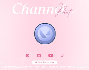VALOPOINTS BLUE Channel Points for Twitch/Kick/YouTube/Discord | Twitch Channel Point Icon | Twitch Emotes | Stream Emotes | PNG Redeem
