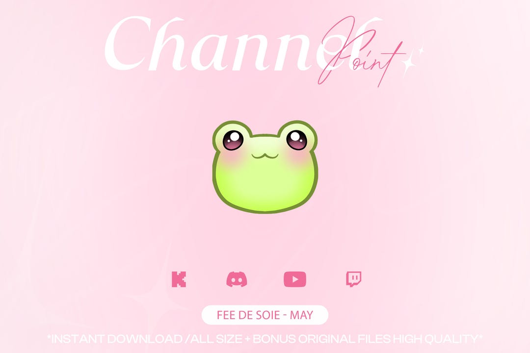 CUTE FROG Channel Points for Twitch/kick/youtube/discord | Twitch ...