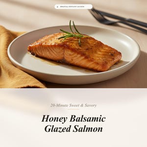 Honey Balsamic Glazed Salmon | Sweet & Savory Pan-Seared Fillets