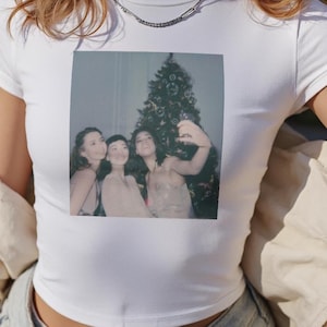 Add Your Own Photo, Custom Photo, Baby Tee, Personalised Crop T-Shirt, Cropped Top, Customised Babytee , Customisable Photograph, Customized