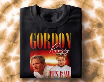 Ramsay T-Shirt, Gordon Ramsay 90s Shirt, Vintage Ramsay, Gordon Ramsay T-Shirt Y2K, Hip-Hop Inspired Tee