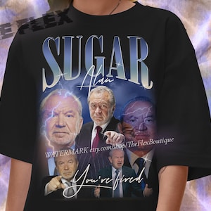 Camiseta Alan Sugar, You're Fired, The Apprentice, Camiseta Lord Sugar Rap, Camiseta dos anos 90, Camiseta pirata, Top Y2K