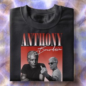 Camiseta Anthony Bourdain, Camiseta Anthony Bourdain anos 90, Camiseta Anthony Bourdain Vintage, Camiseta Chef Y2K, Camiseta Inspirada no Hip-Hop, Top de Cozinha