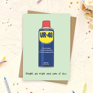 Funny 40th Birthday Card | UR-40 | Card for her, card for him | Cheeky, Pun card,  Boyfriend, Brother, Dad, Mate, Cousin, Nephew
