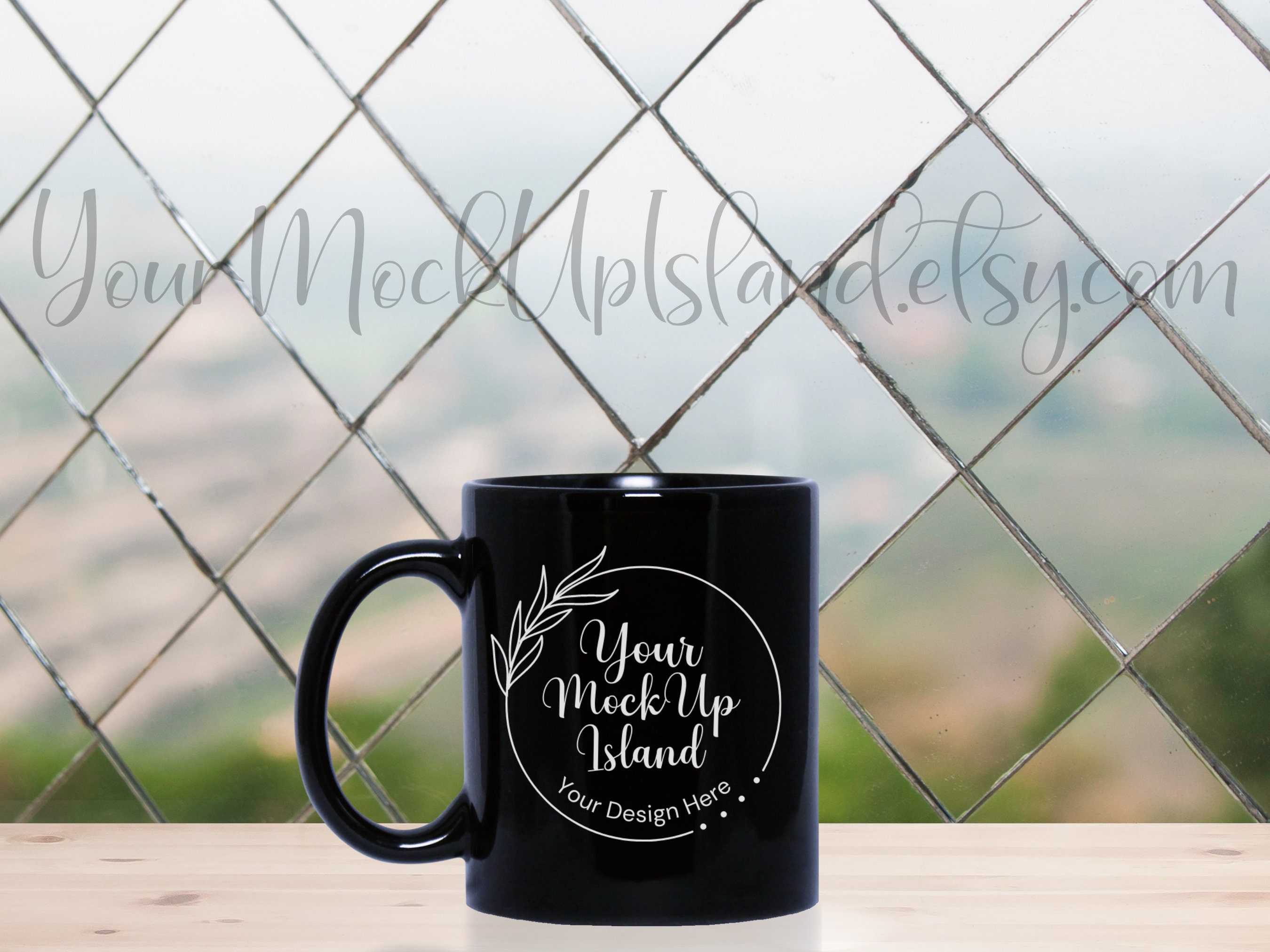 15oz Black Mug Mock Up, 300DPI Mock-up With Books, Blank Mug, Blank Black  Mug, Minimalist Mock Up 