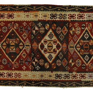 12.0 ft X 4.7 ft Oushak Turkish Vintage KilimRug Runner Anatolian Handmade Boho Decor,Bedroom rug,Long rug,Oriental rug,Handmade Boho rug