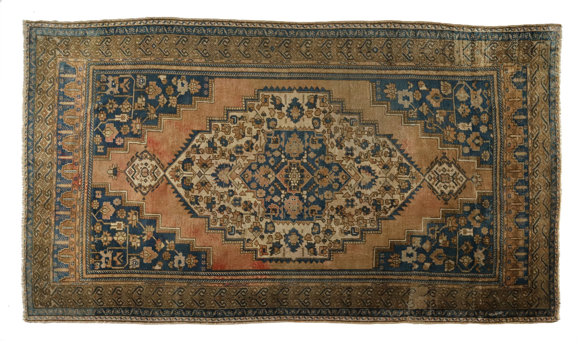 11.3 Ft X 6.1 Ft Turkish Vintage Rug,anatolian,floral Pattern