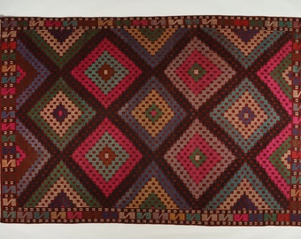 10.2 ft X 6.4 ft Oushak Turkish Vintage KilimRug Anatolian Handmade Boho Decor,Pink,Bedroom,Large rug,Oriental rug,Handmade rug,Bohorug