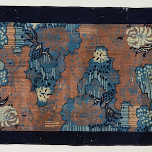 6.2 ft X 3.7 ft 1950s Antique Art Deco Peking Rug 100% Wool Circa 1920s Small rug,Oriental Handmade,rug,Handknotted special rug,Boho Decor.