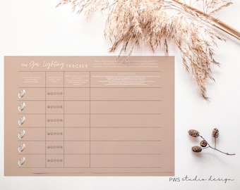 Printable Gaslighting Tracker Editable Template Gaslighting Worksheet Narcissistic Abuse Self Care Tracker  Setting Boundaries