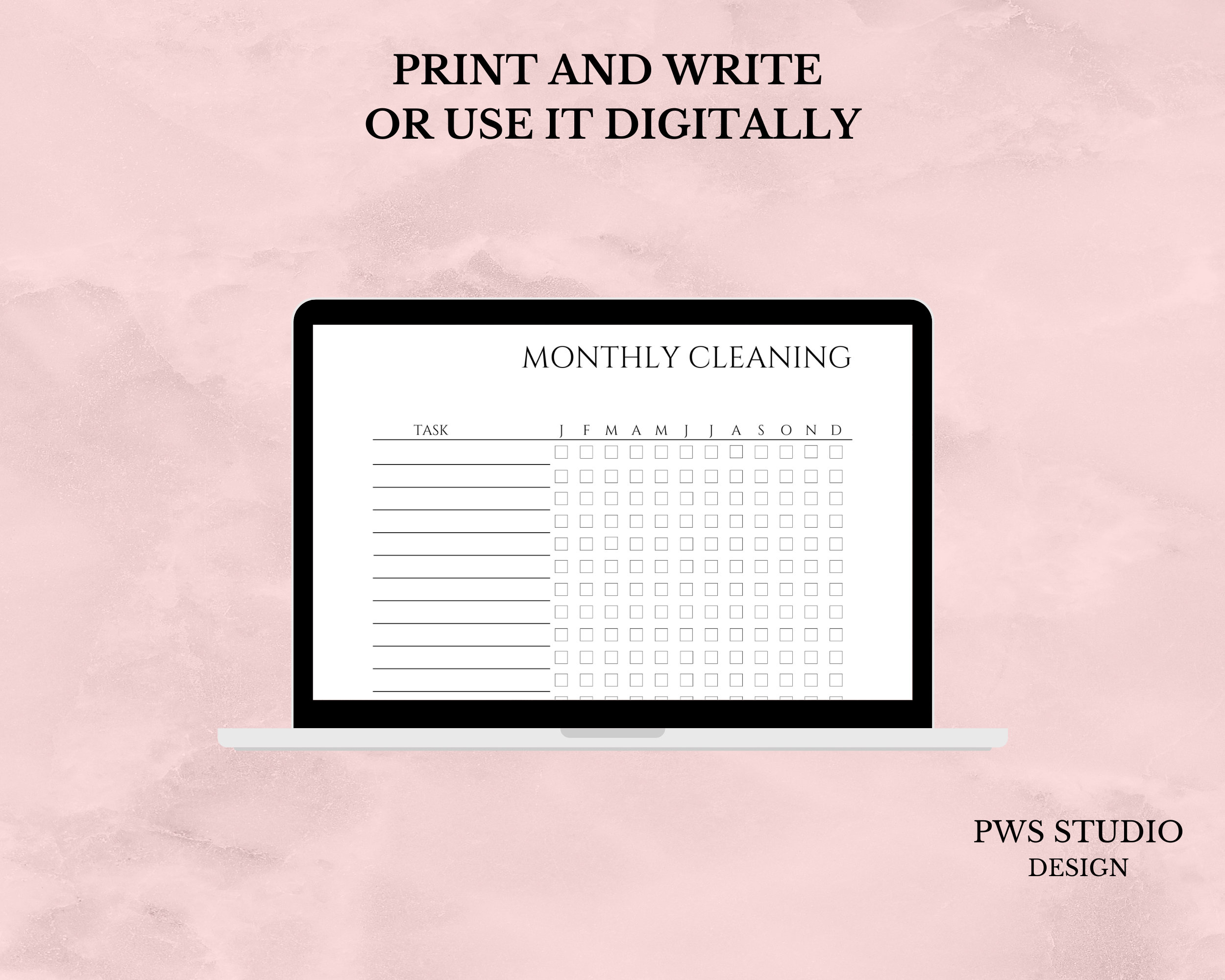 Printable Daily Weekly Monthly Cleaning Planner Editable Cleaning Printable Daily Weekly Monthly Cleaning Planner Editable Cleaning