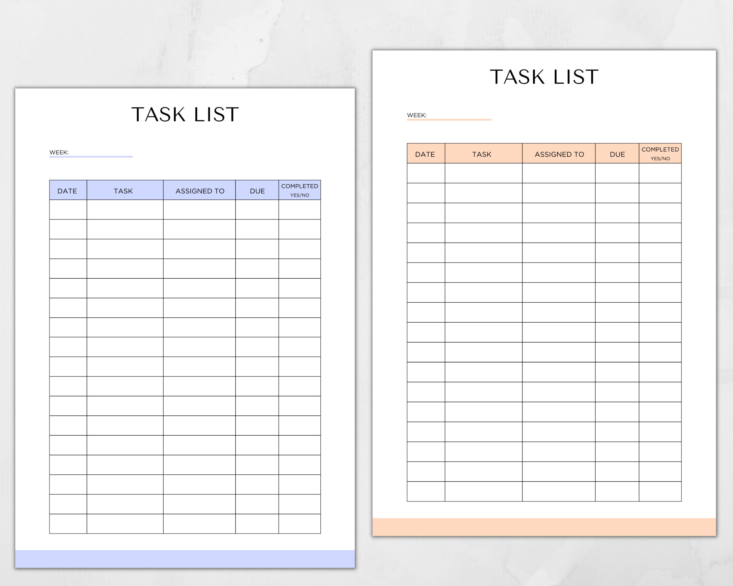 Printable Employee Task List, Task Management, Employee Task Management ...