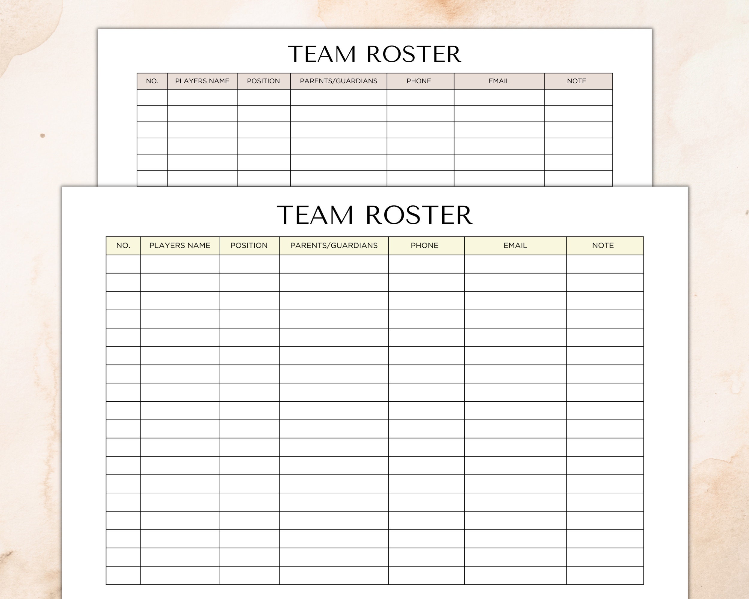 Team Roster Printable Editable Sports Roster Printable Soccer Team team-roster-printable-editable-sports-roster-printable-soccer-team