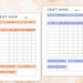 Editable and Printable Craft Show Tracker, Craft Fair Log, Market Stall ...