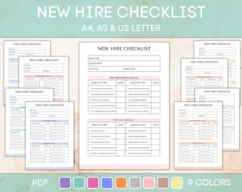 Checkliste für neue Einstellung