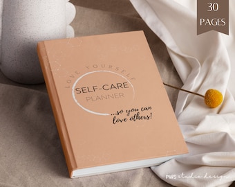 Boho Planer Selbstpflege Bearbeitbares Selbstliebe-Journal Psychische Gesundheit Arbeitsblatt Selbstpflege-Anleitung Wellness-Planer Positivität Heilen Vorlagen