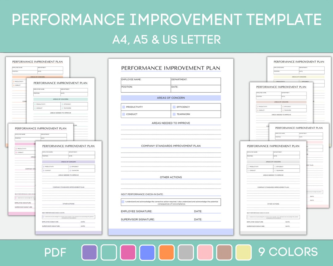 Employee Performance Evaluation Template Printable HR Template Employee Performance Evaluation Template Printable HR Template