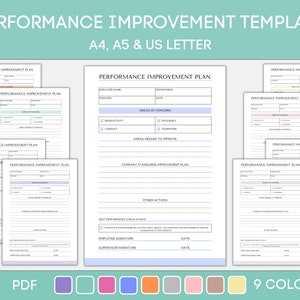 Employee Performance Evaluation Template Printable, HR Template, Employee Review, Employee Evaluation Sheet, Employee Contract, PDF