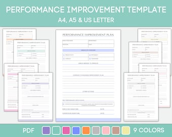 Employee Performance Evaluation Template Printable, HR Template, Employee Review, Employee Evaluation Sheet, Employee Contract, PDF